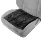 Накидка сиденья SKYWAY, искусственный мутон, без спинки, 43х43см, Черный - Фото 4