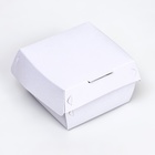Коробка для бургера, складная, 11 х 11 х 6 см - Фото 2