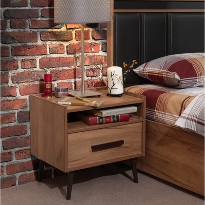 Тумба прикроватная Nature 41, 484×358×475 мм, цвет дуб табачный craft