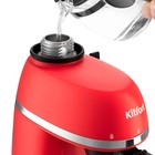 Кофеварка Kitfort КТ-760-1, рожковая, 800 Вт, 0.24 л, капучинатор, красная - фото 9583535