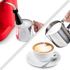 Кофеварка Kitfort КТ-760-1, рожковая, 800 Вт, 0.24 л, капучинатор, красная - фото 9583536