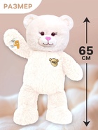 Мягкая игрушка «Медведь», в комплекте 3 открытки, белый, 40 см (65 см) - Фото 2