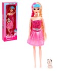 Кукла-модель шарнирная «Кристина» в платье, с питомцем, МИКС - фото 26856697