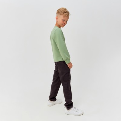 Брюки для мальчика MINAKU: Casual collection цвет коричневый, рост 152