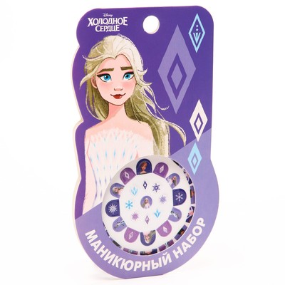 Маникюрный набор. Наклейки для ногтей, Холодное сердце