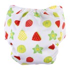 Многоразовый подгузник «Фрукты», 3-15 кг, белый, Крошка Я - Фото 5