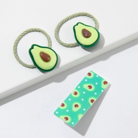 

Резинки и заколка для волос "Avocado lover", набор