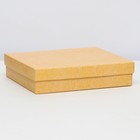 Коробка складня, крафтовая, крышка дно, 18×16×4 см - Фото 1