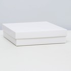 Коробка складная, упаковка, белая 18×16×4 см - Фото 1