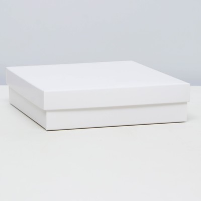 Коробка складная, упаковка, белая 18×16×4 см