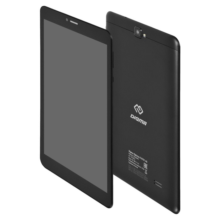 Планшет Digma Optima 8 X701, 8", IPS 1280x800, 1.3 ГГц, 3+32 Гб, 2 Мп, Android 10, чёрный - фото 51430970