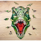 Деревянный пазл EWA, Динозавр T-REX, 28 × 17 см, головоломка - Фото 11