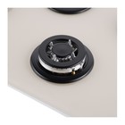 Варочная поверхность MAUNFELD EGHG.43.33CBG/G, газовая, 3 конфорки, бежевая - Фото 2