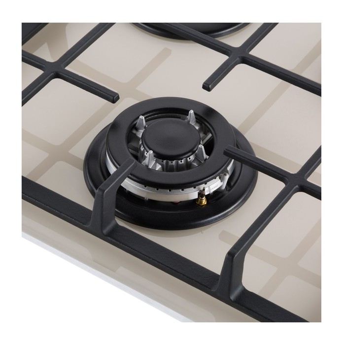 Варочная поверхность MAUNFELD EGHG.43.33CBG/G, газовая, 3 конфорки, бежевая - фото 51924327