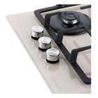 Варочная поверхность MAUNFELD EGHG.43.33CBG/G, газовая, 3 конфорки, бежевая - Фото 14