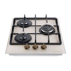 Варочная поверхность MAUNFELD EGHG.43.33CBG.R/G, газовая, 3 конфорки, бежевая - Фото 11