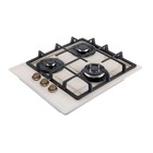 Варочная поверхность MAUNFELD EGHG.43.33CBG.R/G, газовая, 3 конфорки, бежевая - Фото 12