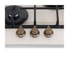 Варочная поверхность MAUNFELD EGHG.43.33CBG.R/G, газовая, 3 конфорки, бежевая - Фото 14