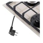 Варочная поверхность MAUNFELD EGHG.43.33CBG.R/G, газовая, 3 конфорки, бежевая - Фото 15