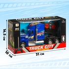 Грузовик радиоуправляемый «Тягач», работает от батареек цвет синий - Фото 4