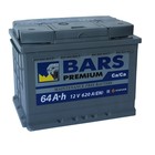 Аккумуляторная батарея BARS Premium 64 Ач 6СТ-64.0 VL, обратная полярность - фото 236729