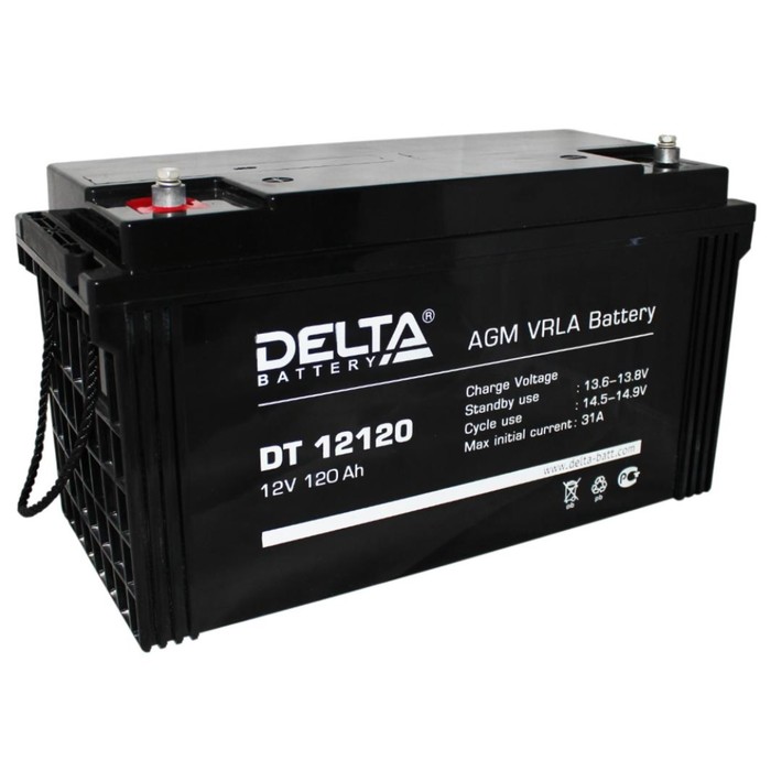 Аккумуляторная батарея Delta 120 Ач 12 Вольт DT 12120 - фото 10265743