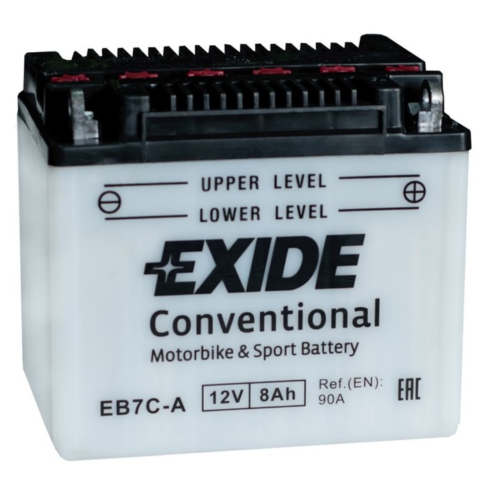 Аккумуляторная батарея Exide 8 Ач EB7-A (YB7-A), прямая полярность