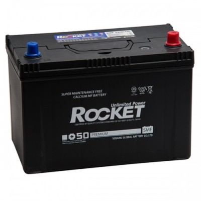 Автомобильный аккумулятор Rocket 100 Ач SMF 125D31L, обратная полярность