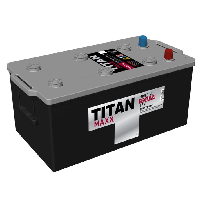 Аккумуляторная батарея Titan Maxx 190 Ач 6СТ-190.3 L, обратная полярность - Фото 1