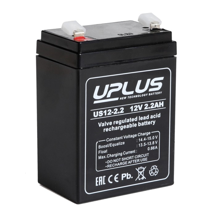 Аккумуляторная батарея UPLUS (Leoch) 2,2 Ач 12 Вольт US 12-2,2 - Фото 1