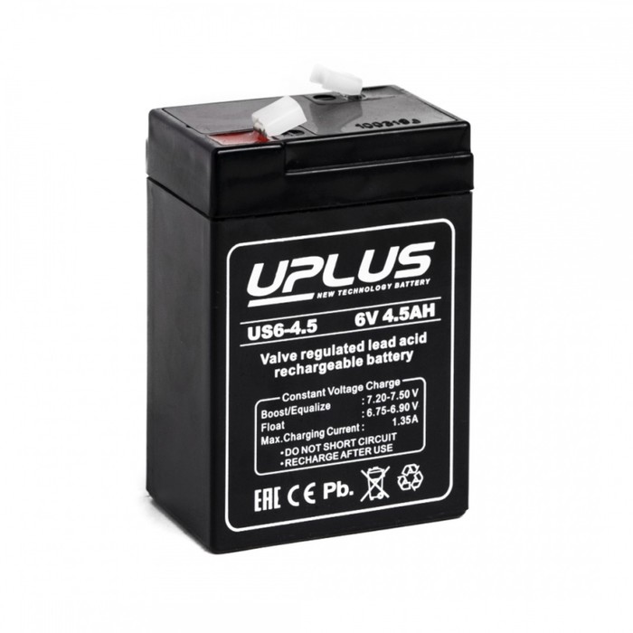 Аккумуляторная батарея UPLUS (Leoch) 4,5 Ач 6 Вольт US 6-4,5 - Фото 1