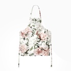 Кухонный набор «Этель. Пионы»: полотенце 40×73 см, прихватка 19×19 см, фартук 60×65±5 см - Фото 2