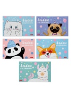 Альбом для рисования А5, 12 листов на скрепке Happy Company, обложка мелованный картон, блок 100 г/м², МИКС - Фото 1