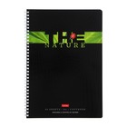 Тетрадь А4, 96 листов, в клетку, на гребне, Nature, обложка мелованный картон, тиснение, МИКС - Фото 4