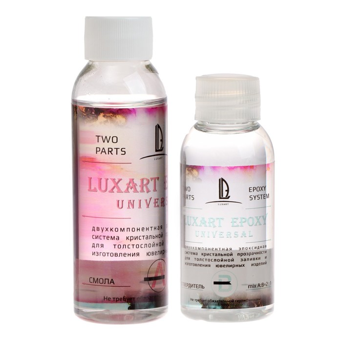 

Эпоксидная смола + отвердитель Luxart Epoxy, 150 г, прозрачная