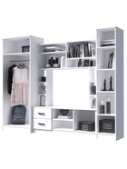 Стенка для гостиной «МАРТА-11», 2700×500×2100 мм, цвет белый - Фото 3