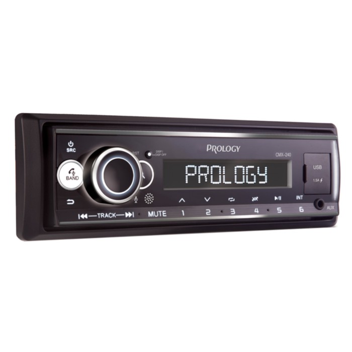 Автомагнитола PROLOGY CMX-240, 1DIN, USB/ FM/ BT, приложение OS Android/ iOS, RCA 4×55 Вт - Фото 1