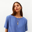 Костюм женский (футболка, брюки) MINAKU: Enjoy цвет синий, размер 42 - Фото 8