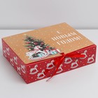 Складная коробка подарочная «Новый год», 31 × 24,5 × 9 см - фото 9266568