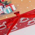 Складная коробка подарочная «Новый год», 31 × 24,5 × 9 см - фото 9266569