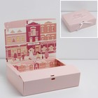 Коробка складная двухсторонняя «Розовый новый год», 31 × 24,5 × 9 см - фото 318892638