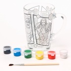 Кружка под раскраску «Мстители», набор для творчества - Фото 3