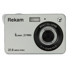 Фотоаппарат Rekam iLook S990i, 21 Мп, 2.7", 720р, SD, MMC, серебристый