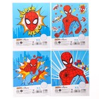 Тетрадь в линейку 12 листов, 4 вида МИКС, обложка мелованная бумага, Человек-паук - Фото 5