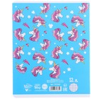 Тетрадь в клетку 12 листов, 5 видов МИКС, обложка мелованный картон, «Минни Маус и единорог» - Фото 12