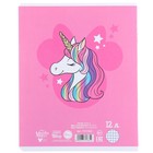 Тетрадь в клетку 12 листов, 5 видов МИКС, обложка мелованный картон, «Минни Маус и единорог» - Фото 8