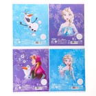 Тетрадь в линейку 12 листов, 4 вида МИКС, обложка мелованная бумага, «Холодное сердце» - Фото 5