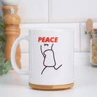 Кружка чайная керамическая «Peaceдец», 320 мл, 18+ - Фото 2