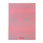 Тетрадь-перевёртыш 96 листов в клетку на гребне "Абстракция", обложка мелованный картон, ВД лак, блок офсет - фото 38154224