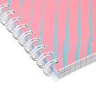 Тетрадь-перевёртыш 96 листов в клетку на гребне "Абстракция", обложка мелованный картон, ВД лак, блок офсет - фото 38154225